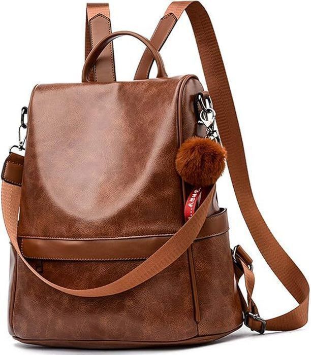 Sac à Dos Femme Anti-vol SPEEDEVE - Bandoulière étanche - Sécurité Fermeture Cachée - Voyage