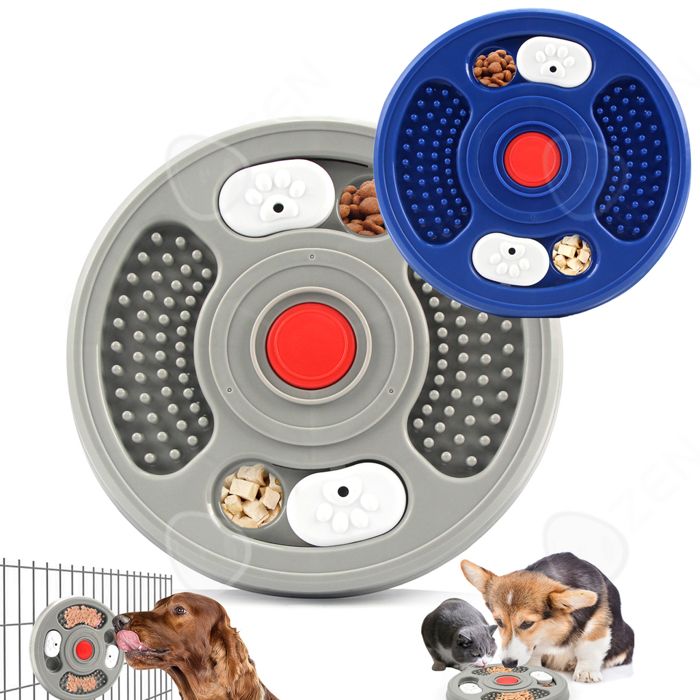 Comparer les prix de C Gamelle anti glouton 235x235x45cm 1 lot de 2 pièces assiette slow food pour animaux gamelle pour chien jouets chiens éducatifs