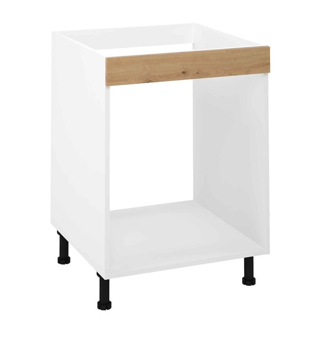 Meuble bas de cuisine pour four coloris Chêne Albar - Hauteur 85 x Longueur 60 x profondeur 58 cm Meuble bas de cuisine pour four coloris Chêne Albar - Hauteur 85 x Longueur 60 x profondeur 58 cm