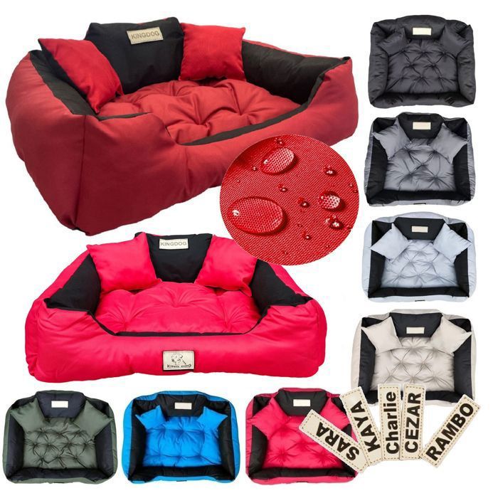 Comparer les prix de Panier pour chien KINGDOG 145x115 cm personnalisé imperméable rouge