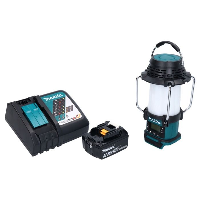 Makita DMR 055 RM1 Radio sans fil 18 V FM avec lanterne 360 Lampe de poche - vue 2