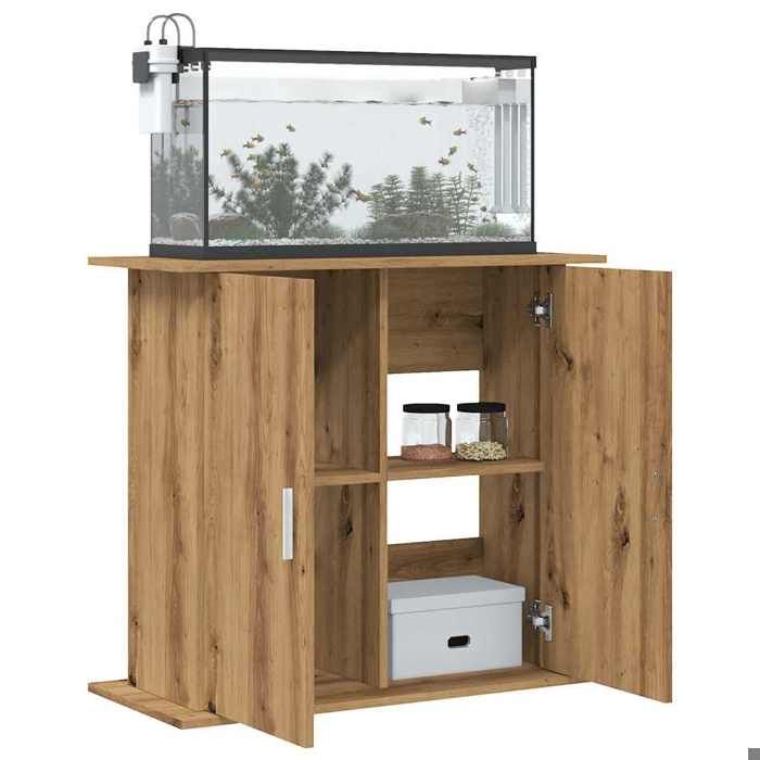 Meilleurs prix pour Elégant Support daquarium - Pieds Robustes - chêne artisanal - 81x36x73 cm - bois ingénierie &2987860