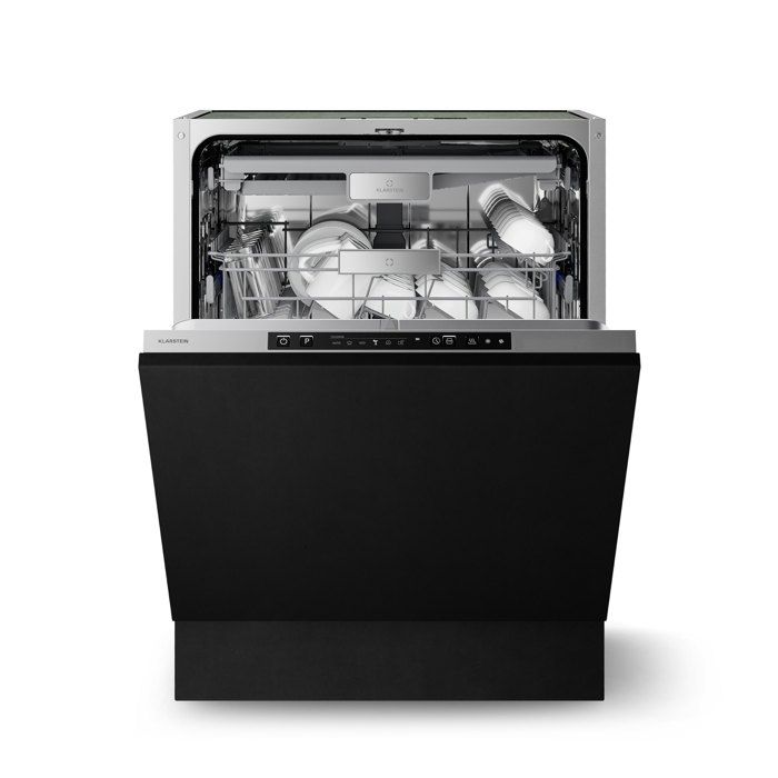 Klarstein Velaire Lave-vaisselle entièrement intégré 60 cm MinimalistePuissant Classe A Noir