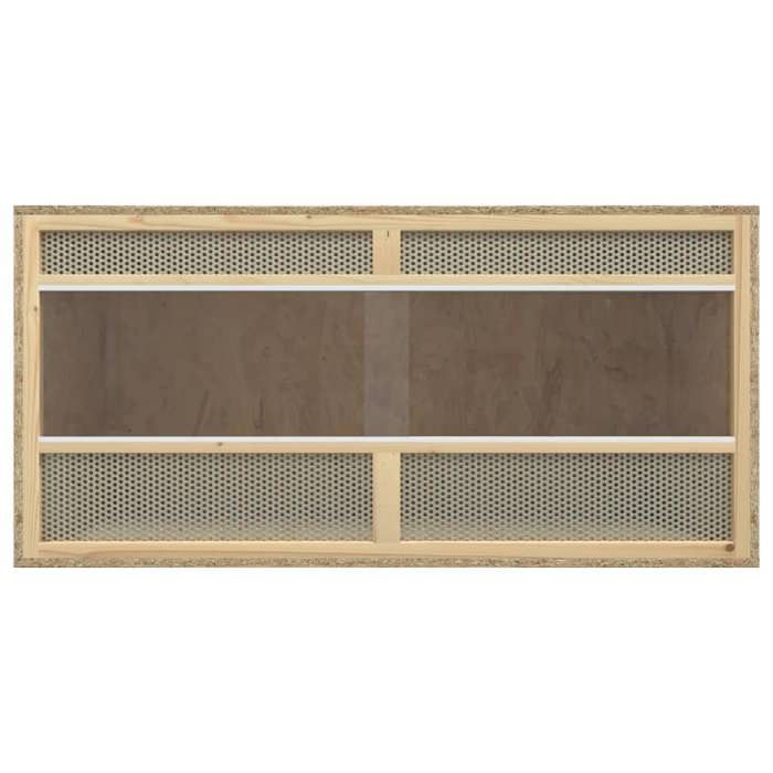 @FRENCH Terrarium - Bois dingénierie 100 x 47 x 47cm - Maison Lapin Enclos 36522