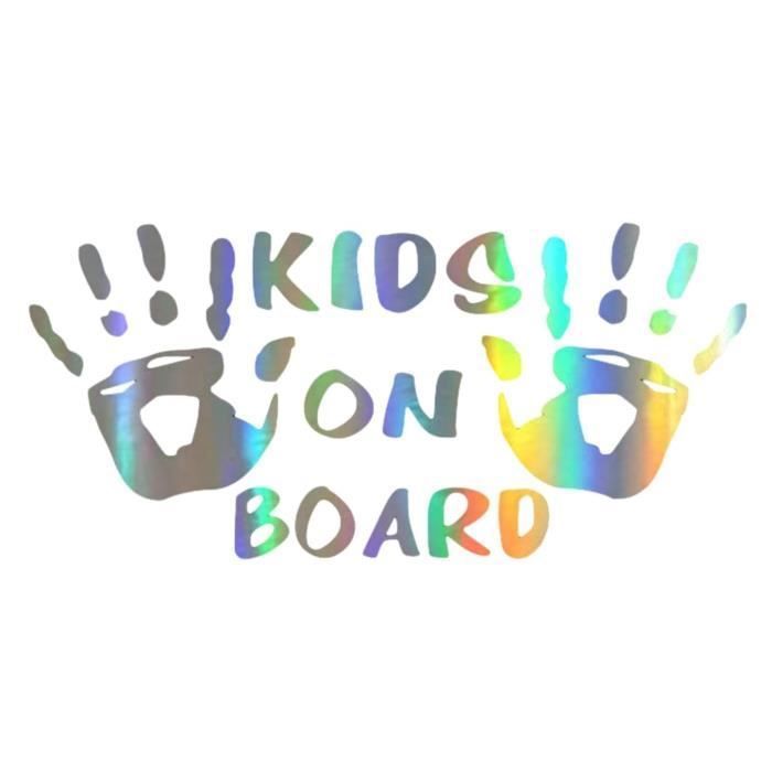 Autocollant Voiture Bébé à Bord – Résistant UV Et Intempéries – Design Mignon Licorne Tigre