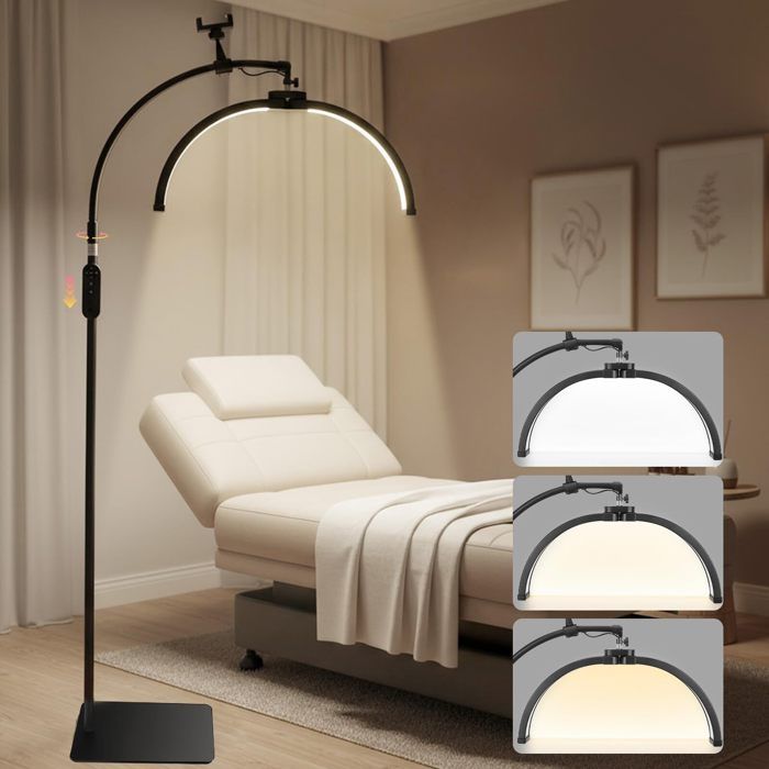 Lampadaire LED 3000K-6000K Lampe Demi-Lune Lampe De Beaut Pour Les