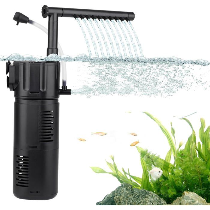 Meilleurs prix pour 4 en 1 Filtre Intérieur Aquarium 10W pour Réservoir de 55 à 110 litres pour laération Filtration Oxygénation Circulation