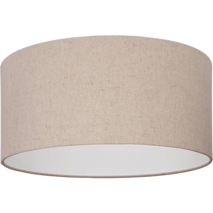 Plafonnier - EGLO - Feniglia - Ø 475 cm - Lin naturel - Métal noir - Culot E27