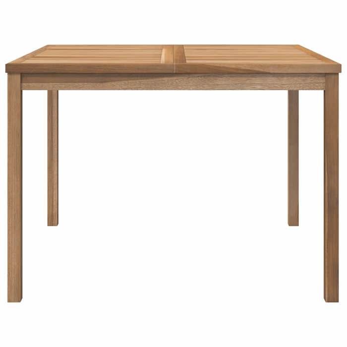 Black Friday Table à dîner de jardin BURKE 2/4 PERSONNES 110x110x77 cm Bois de teck solide TTT149