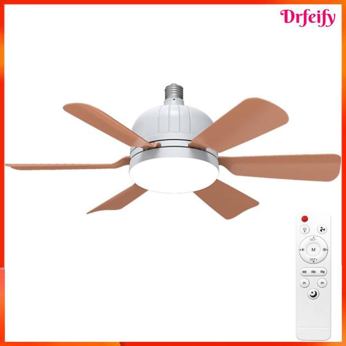 Lampe de ventilateur de plafond - AKOZON - 460 x 165 mm - 6 pales amovibles - Éclairage 3000-6500K - Silencieux 3 vitesses - Akozon