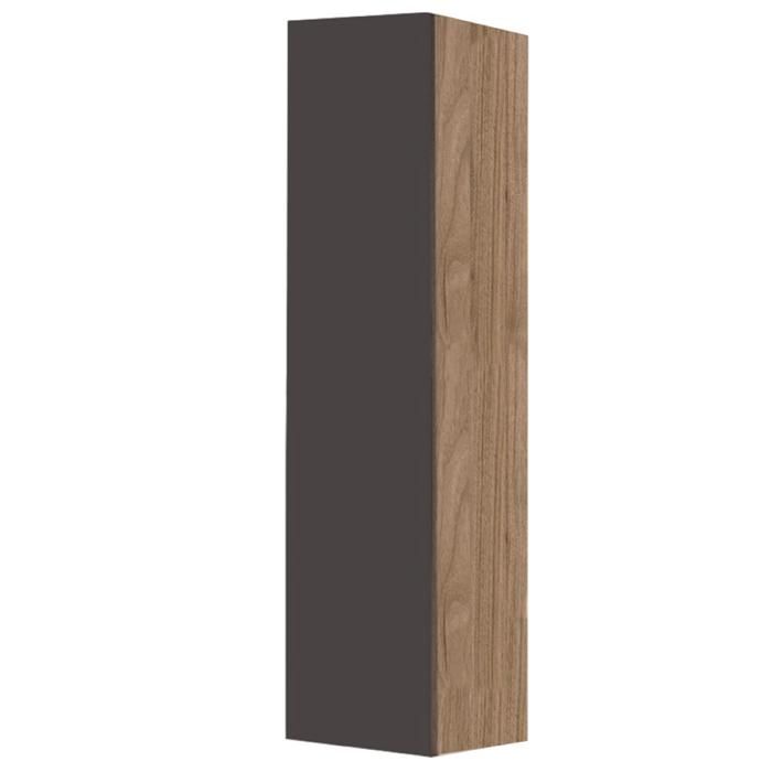 Colonne porte balai en bois avec 1 porte graphite et structure en noyer Colonne porte balai en bois avec 1 porte graphite et structure en noyer