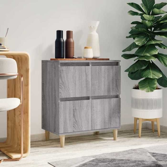 ENFILADE de Rangement ZENCORE® - Cadre solide - Commode salon/Buffet de Cuisine - Sonoma gris 60x35x70cm - bois dingénierie B776768