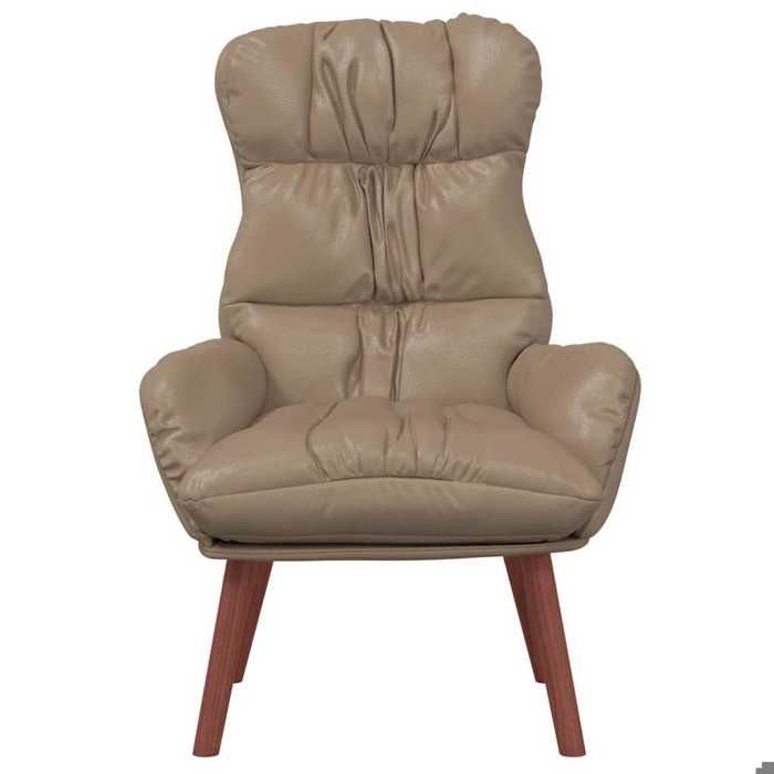 Chaise simple - Marron - Fauteuil SALON - Cappuccino 69x74x93 cm Simili cuir F8803
