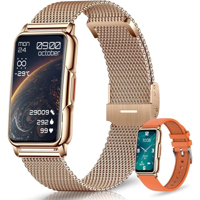 Montre connectée sportive - LEHRING - 128+ modes sportifs - Écran HD 1 47 pouces - Bluetooth 5.2