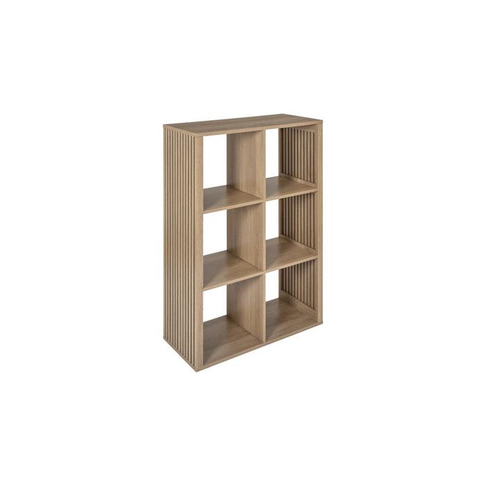 Étagère Modulable 6 Cases Klaus 99cm Marron