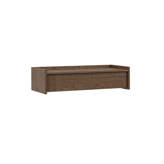 Console 1 tiroir Petits-meubles - Japandi - 53 x 34 x 21 5cm - Bois foncé Console 1 tiroir Petits-meubles - Japandi - 53 x 34 x 21 5cm - Bois foncé