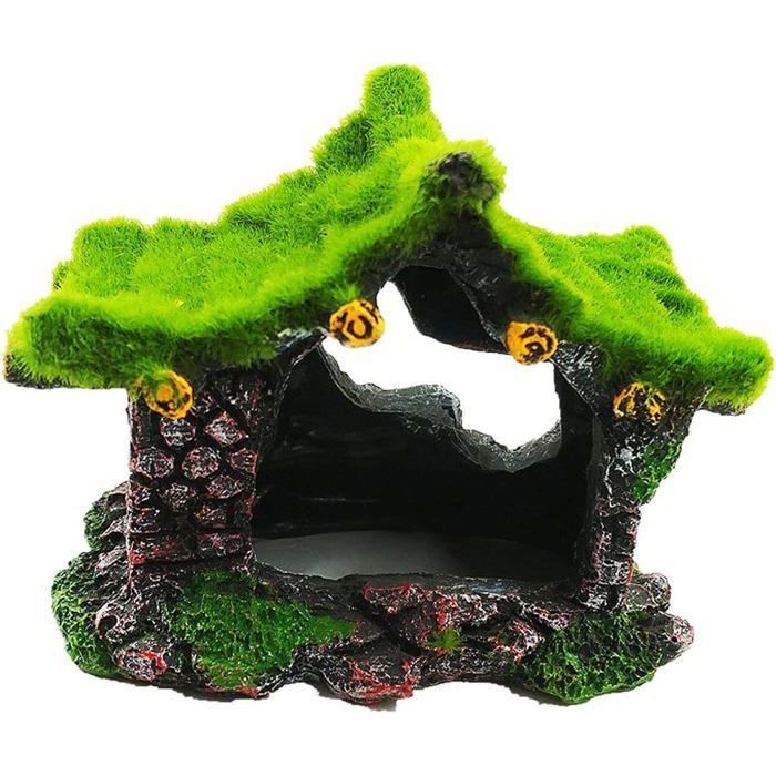 Maison de décoration daquarium en résine cachette creuse accessoires daquarium ornement de grotte petite ca PLANTE DAQUARIUM