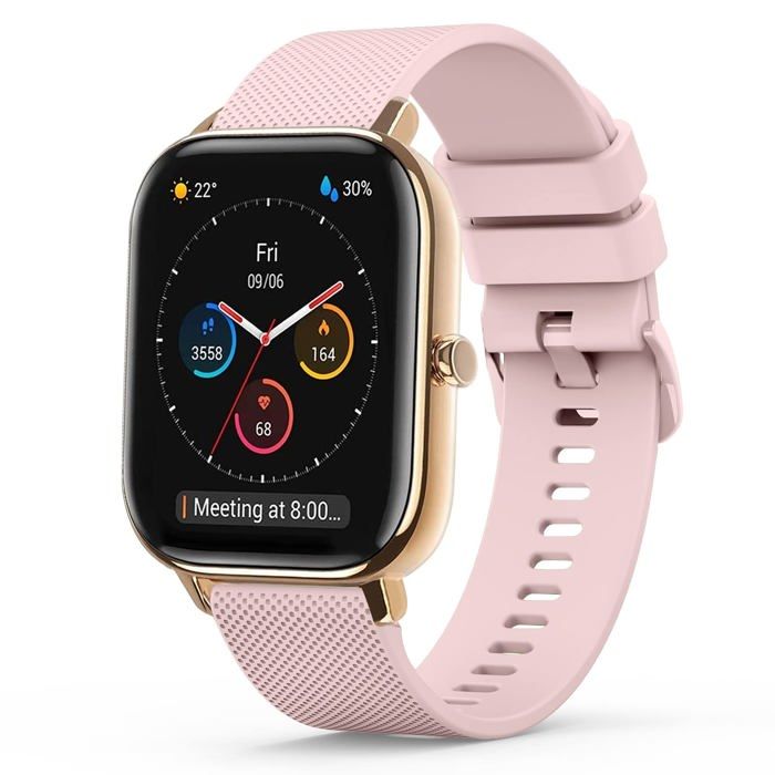 Compatible pour Amazfit GTS/GTS 2 /GTS 2/GTS 2e/GTS 3/ GTS 4/GTS 4 Femme Homme Silicone pour Rose R BRACELET POUR MONTRE CONNECTEE