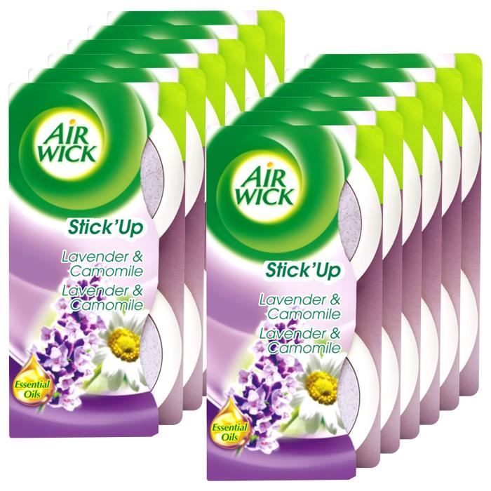 Air Wick - Désodorisant Maison Continu 2 in 1 StickUp Lavande - 2 pièces Lot de 12