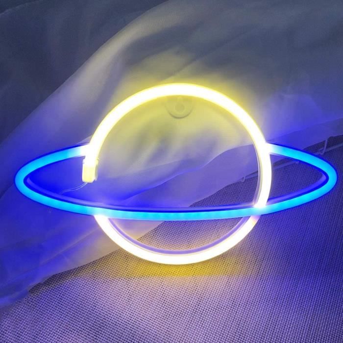 Éclair Neon Mural Enseignes Lumineuses Blanc Chaud USB ou Batterie alimenté Forme de Foudre Néon Lumières Veilleuse Murale pour Chambre Lampe Neon LED pour Fête de Noël Party Salon Décoration 