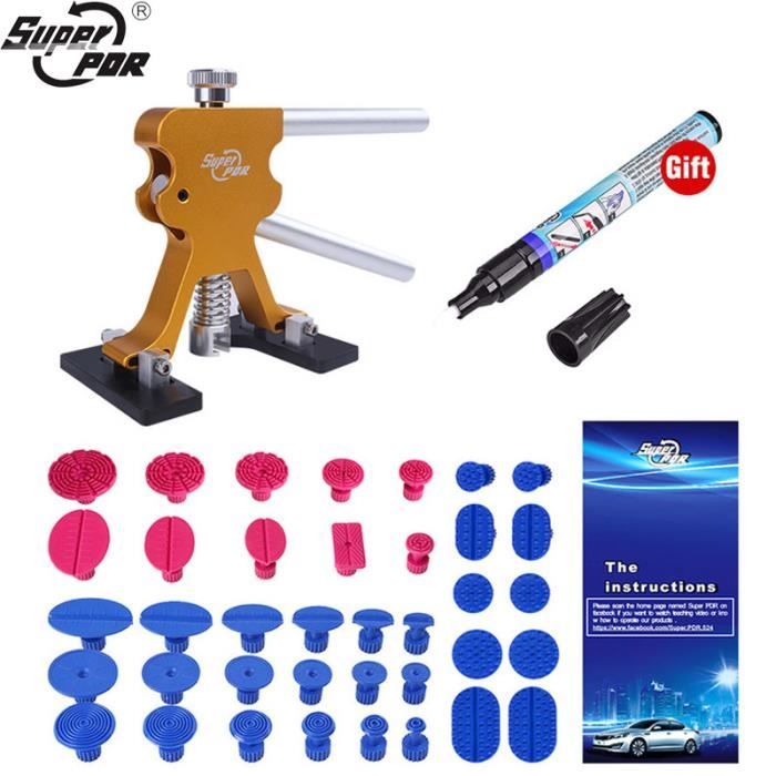 Kit Débosselage Sans Peinture Pour Voiture - Avec Ventouse Et Marteau, Répare Bosses Facilement