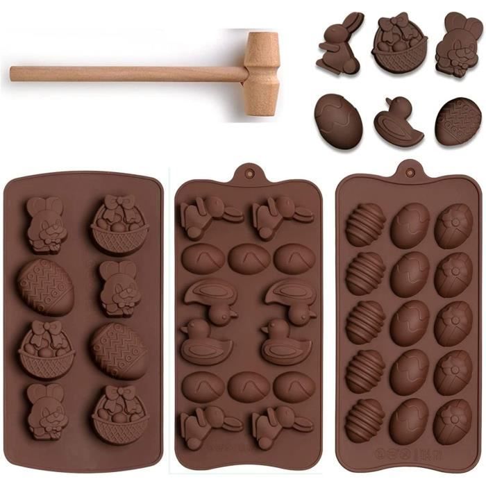 Xrten Moule Silicone Outil Marteau Pour Pâte à Sucre, Chocolat Et Desserts - Rose