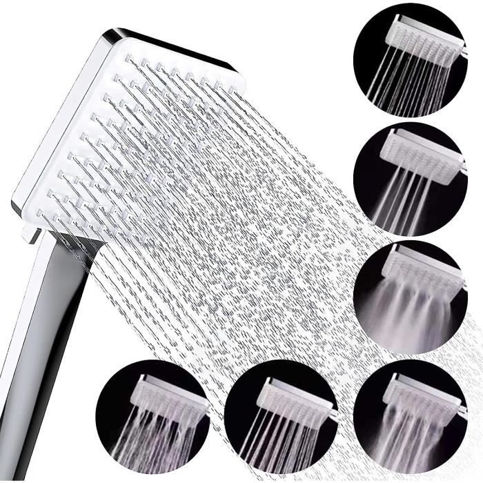 Pommeau De Douche Avec 6 Types De Jets Pommeau De Douche Économie D