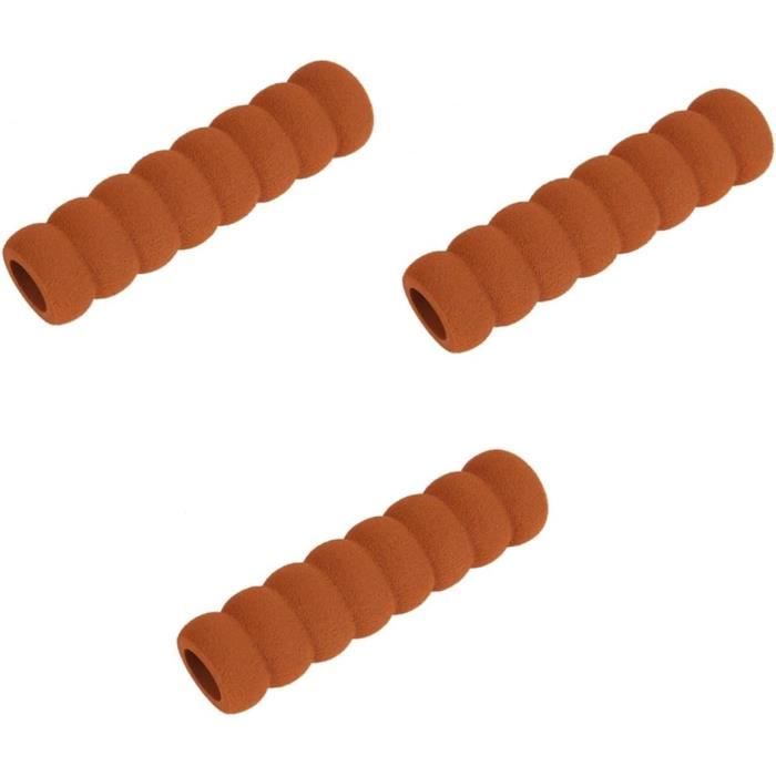 Aramox Paire de poignées de guidon universelles en TPU pour moto - 25 mm/28 mm - Rouge