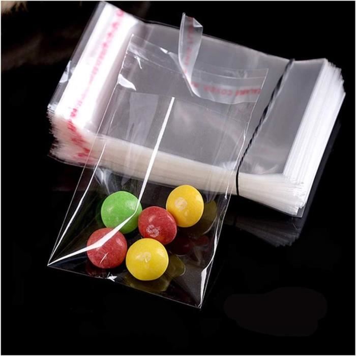 Brateuanoii 300 PCS Sachet Plastique Transparent, Sachet Bonbon