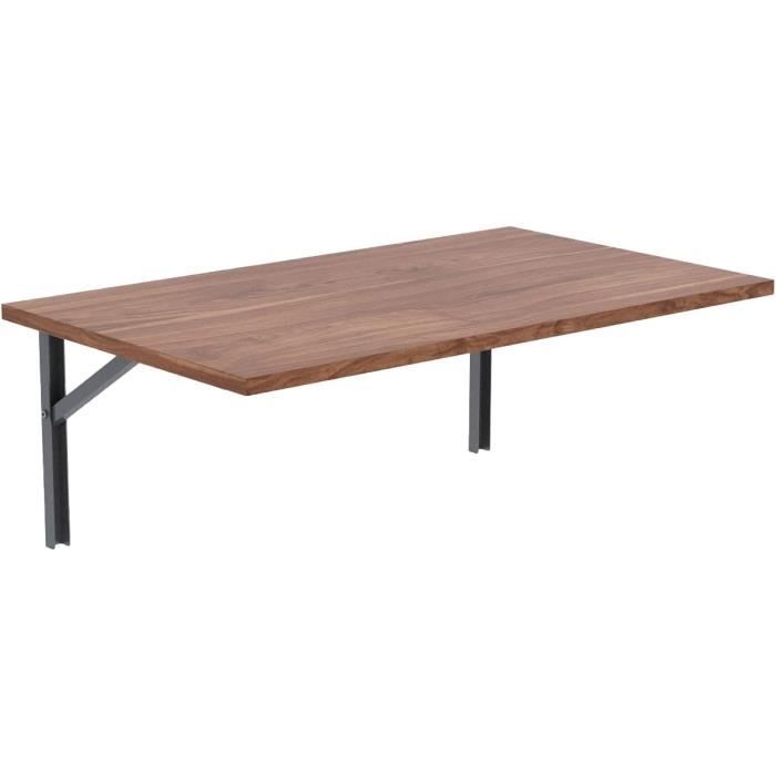 Table Pliante Murale AKKE - 90x40 Cm, En PVC, Gain De Place Pour Cuisine, Bureau, Enfant