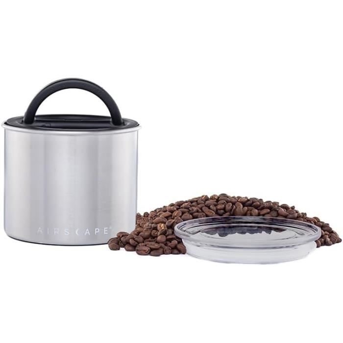 Boîte à Café En émail Crème Avec Couvercle Acier Inoxydable - Premier Housewares - Rangement Hermétique Pour Café, Thé, Biscuits - 2