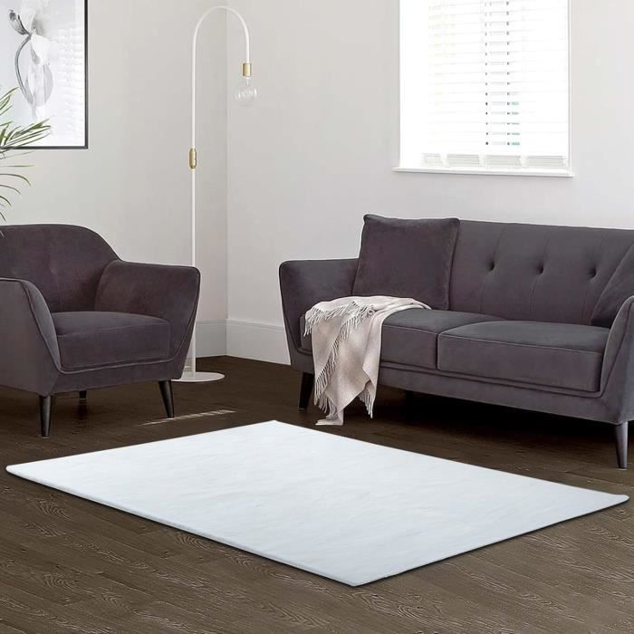 Tapis De Baie Vitrée En Fausse Fourrure - 60x120cm - Rose Clair - Ultra Doux - Pour Rebord De Fenêtre, Canapé