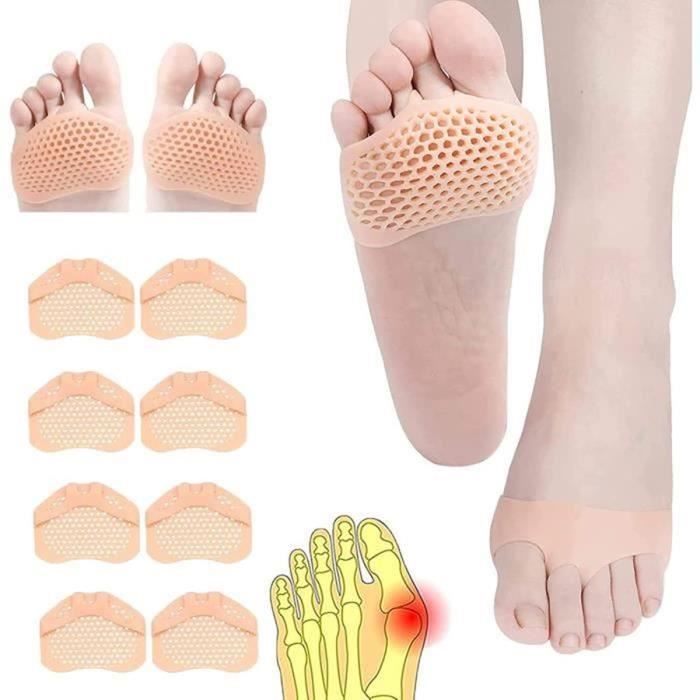 Coussinets Plantaire Antidérapants - Lot De 4 Paires - Pour Talons Hauts, Ballerines - Confort Avant-pied