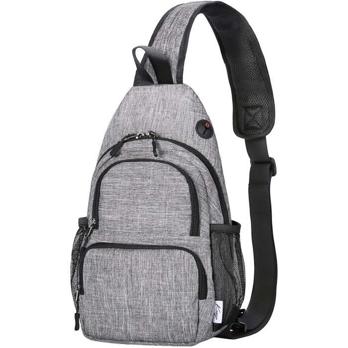 Sacoche Poitrine Homme HallyDay - Sac à Bandoulière Pour Cyclisme, Sport Et Voyage - Polyester