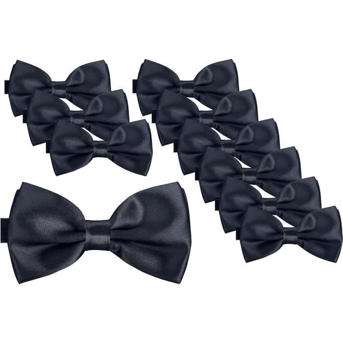 Lot De 3 Nœuds Papillon BomGuard Homme - Pré-Noués, Réglables, Crochet | Cérémonie, Soirée