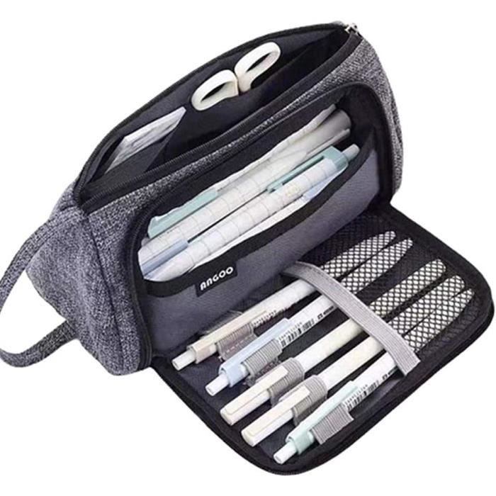 Trousse Scolaire Grande Capacité IFHDO - Motif Dessin Animé, Compartiments Zippés Détachables, Idéale Pour Enfants Et Étudiants