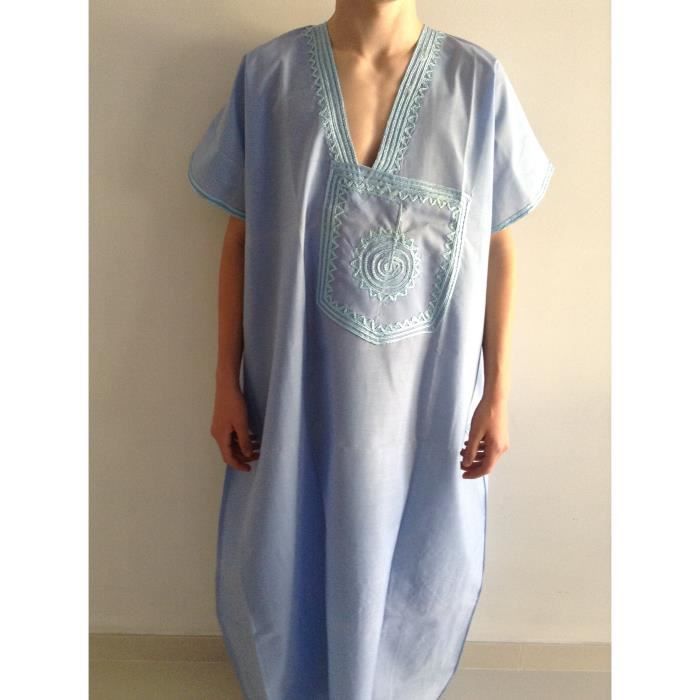 Djellaba bleu homme hotsell