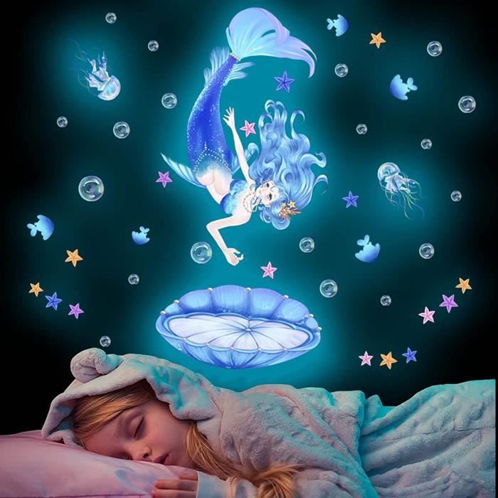 Stickers Muraux Réfléchissants 'Zone De Jeu' | Autocollants Lumineux La Nuit | Pour Chambre Enfant Garçon/Fille | Déco Fête