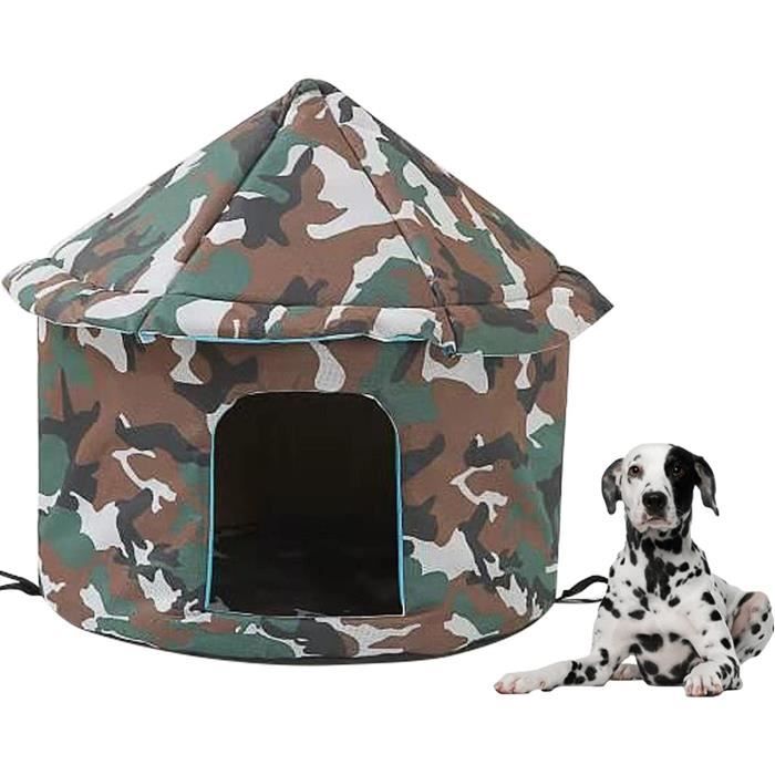 Niche pour Chat Exterieur Isolée Hiver Chenil pour Chien Exterieur Chauffante pour Chien