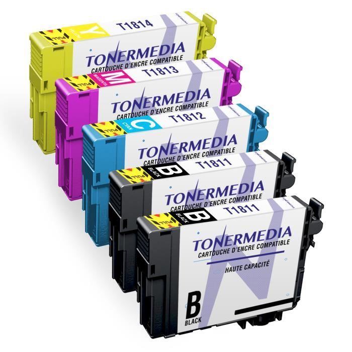 Cartouches Compatibles Pour Imprimante Epson XP-405 - Pack 18XL/T18XL/T1816XL, Non OEM