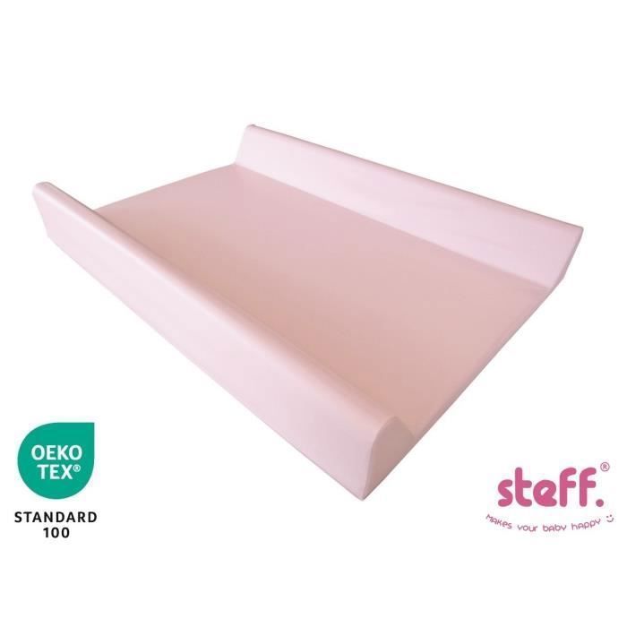 STEFANO FASHION  - Matelas &agrave; langer avec rebords 70x50 cm - Rose - avec label de qualit&eacute; OEKO-TEX standard 100 