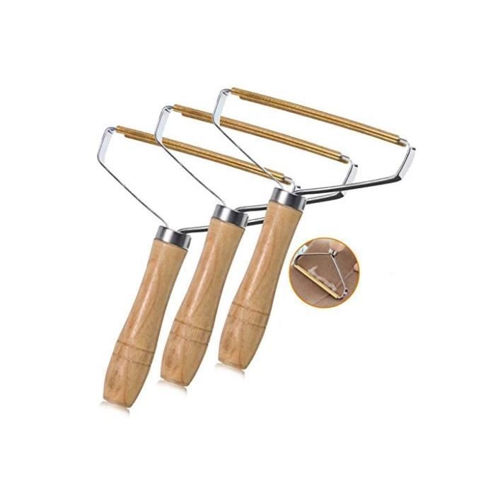 3 PCS Portable Lint Remover Wooden Sweater Brosse Manuel Anti Poil Anti-Peluche Rasoirs Fuzz Rasoir Portable Brosse Rasoir