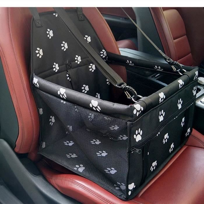 Siège Auto Pour Chien 40×34×25cm, Transport Chien Voiture Avec Ceinture