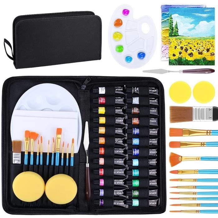 Bofanze 8 Livres De Coloriage à L'eau Pour Enfants - Kit Portable Avec Pinceaux Et Peintures Intégrées, Dès 3 Ans, 8 Thèmes Différents