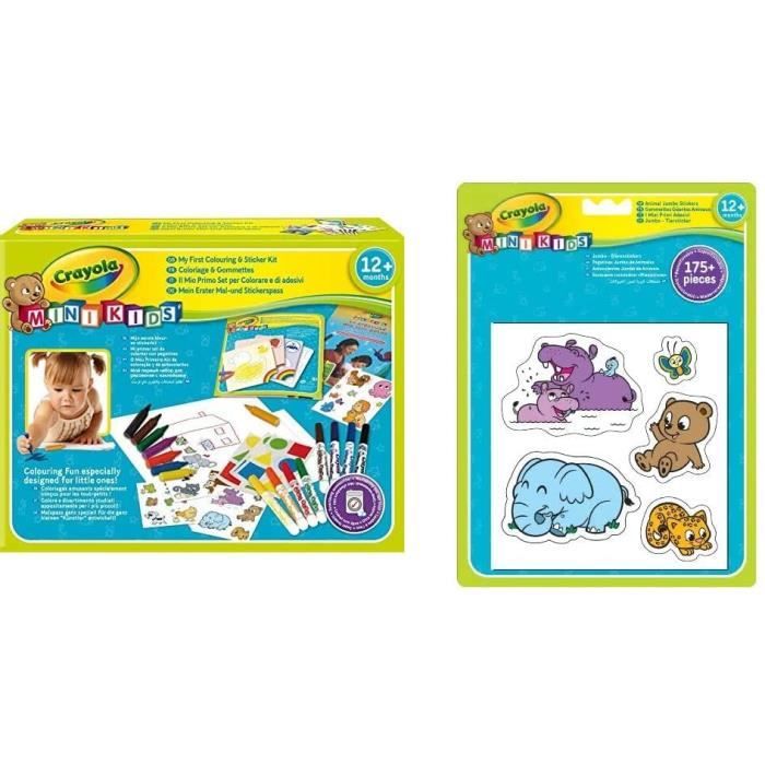 FEUTRES Crayola Mini Kids - Mon Premier Coffret de coloriage et de  gommettes - Coloriage - 256287.006 & Mini Kids - Gommettes213 - Cdiscount  Beaux-Arts et Loisirs créatifs