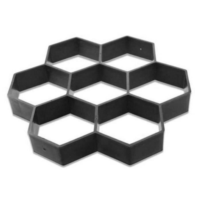Delaman Moule à Pavé Jardin En ABS - Motif Pierre Irrégulière Pour Allées Et Pelouse