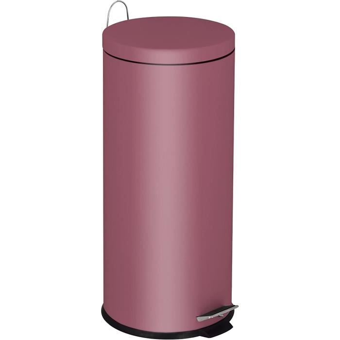Poubelle De Cuisine P dale Basique Chic Cylindrique 30L Urban Rouge poubelle-de-cuisine-p-dale-basique-chic-cylindrique-30l-urban-rouge