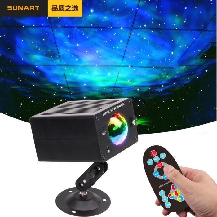 Lampe Disco 5-en-1 LED - Effets Kaléidoscope, Stroboscope Et UV - Contrôle DMX Et Vocal - Pour Soirées Et Clubs