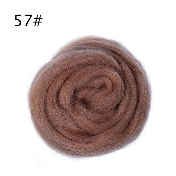 Efco Pelote De Laine Naturelle Pour Feutrage 50g - Laine Vierge Humide Et Sec