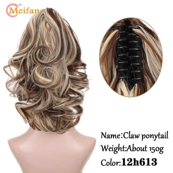 Perruque postiche,MEIFANExtension Capillaire Synthétique Queue de